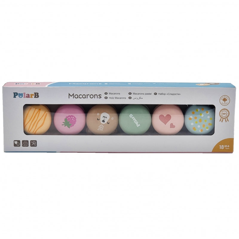 3-Viga PolarB Drewniane Ciastka Ciasteczka Cukiernia Zestaw Makaroników-3