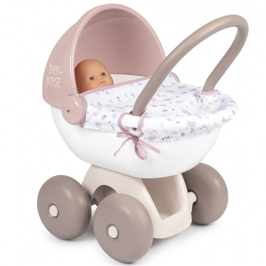 1-SMOBY Baby Nurse Wózek Głęboki dla lalki z plastikowym daszkiem-1